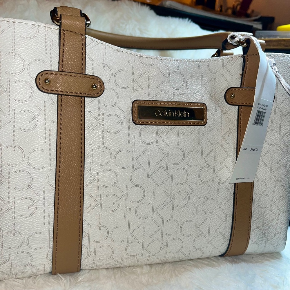 Calvin Klein Hudson Monogram Satchel - Picture 7 of 7